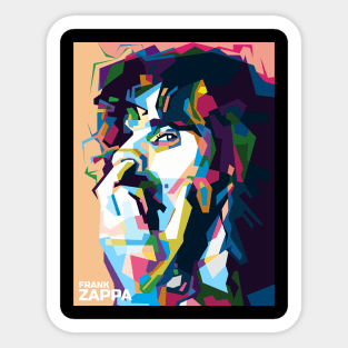 Abstract Frank Zappa in WPAP Sticker